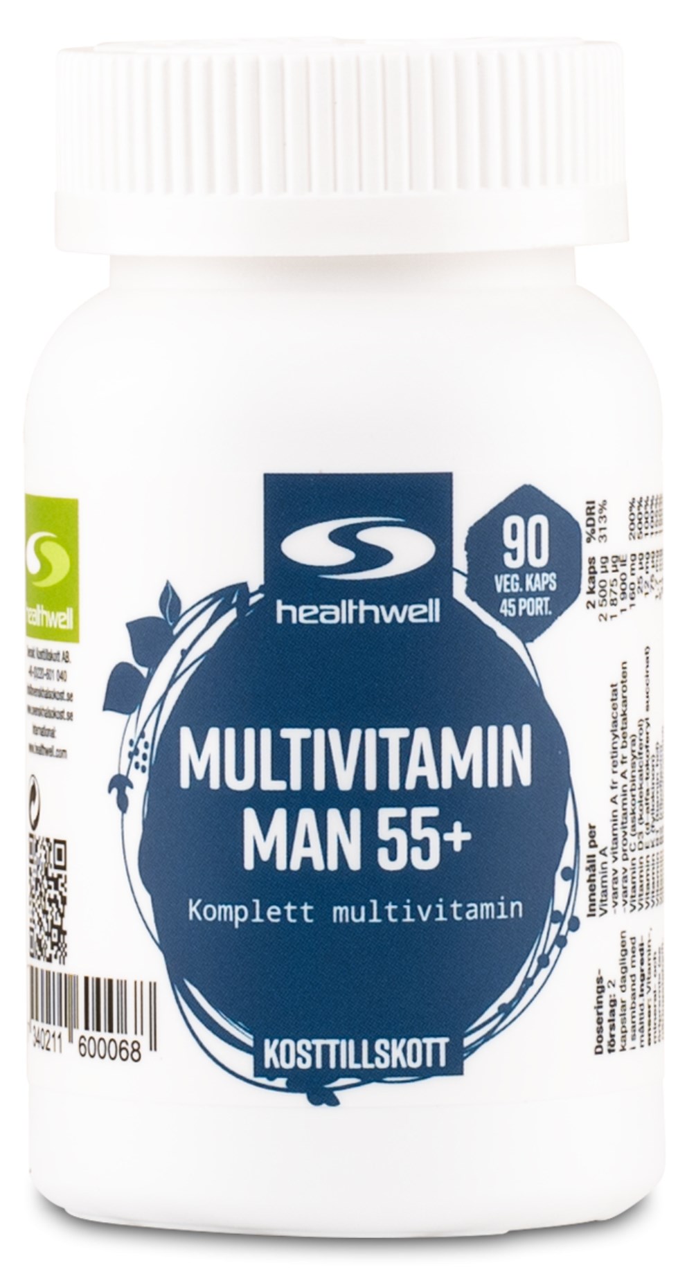 Healthwell Multivitamin Man 55 Köp hos Svenskt Kosttillskott