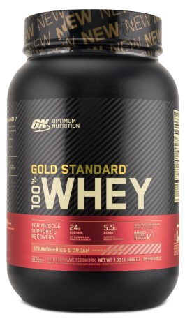Miniatyrbild 100% Whey Gold Standard Limited Edition, Strawberries & Cream, 2.2 Kg