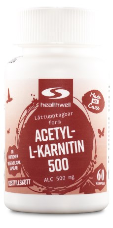 Healthwell Acetyl-L-karnitin, Viktkontroll & diet - Healthwell