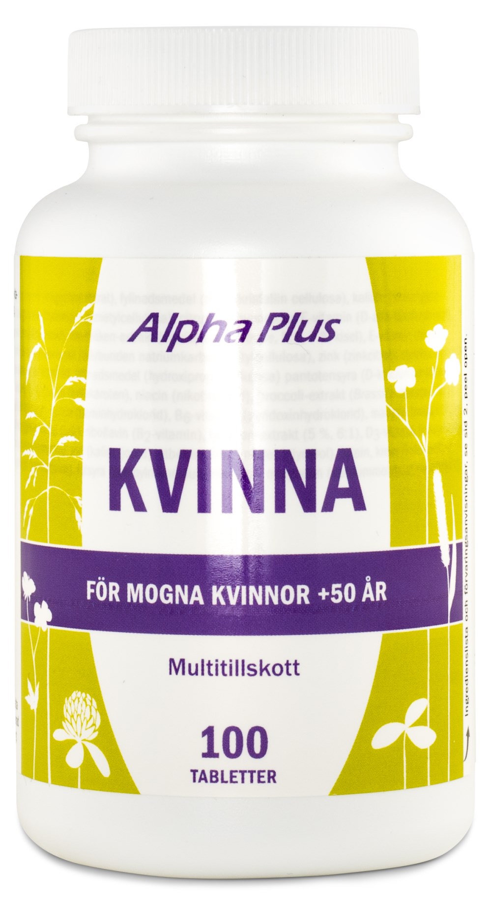 Alpha Plus Kvinnavital Verg Ngs Ldern Svenskt Kosttillskott