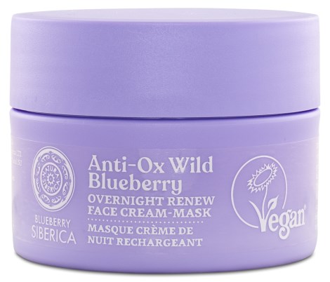 Anti-OX Wild Blueberry Overnight renewing Face Cream-mask - Natura Siberica