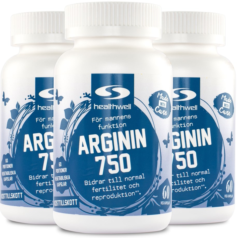 Arginin 750 3-pack - Healthwell