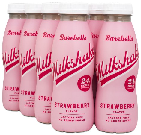 Miniatyrbild Barebells Milkshake, Strawberry, 8-pack