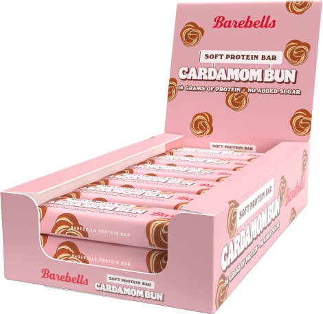 Miniatyrbild Barebells Soft Protein Bar, Cardemom Bun, 12-pack