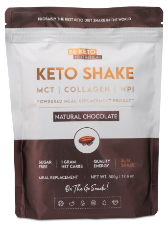Miniatyrbild BeKeto KETO Shake, Natural Chocolate, 500 g