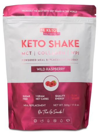 Miniatyrbild BeKeto KETO Shake, Wild Raspberry, 500 g