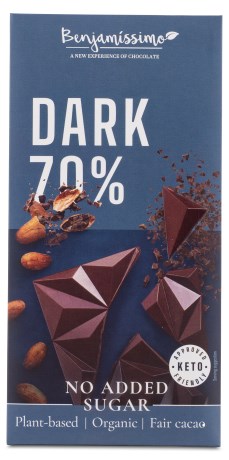 Miniatyrbild Benjamissimo Choklad Sockerfri, Mrk 70 %, 60 g