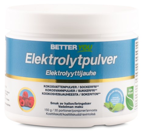 Miniatyrbild Better You Elektrolytpulver, Hallon, 150 g
