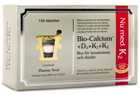 Pharma Nord Bio-Calcium+D3+K1+K2, Kosttillskott - Pharma Nord