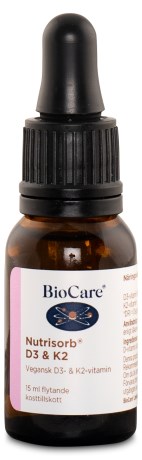 BioCare Nutrisorb D3 + K2, Vitamin & Mineraltillskott - BioCare
