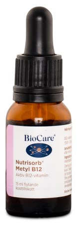 BioCare Nutrisorb Liquid Methyl B12, Vitamin & Mineraltillskott - BioCare