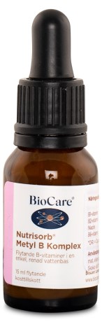 BioCare Nutrisorb Metyl B Komplex, Vitamin & Mineraltillskott - BioCare