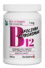 BioSalma B12-vitamin 1mg + Folsyra 