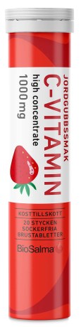 Miniatyrbild BioSalma C-vitamin 1000 mg, Jordgubb, 20 brustabl
