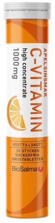 Miniatyrbild BioSalma C-vitamin 1000 mg, Apelsin, 20 brustabl
