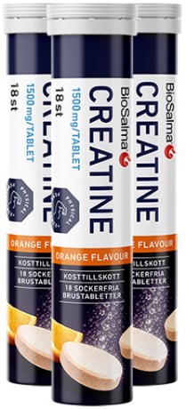 Miniatyrbild BioSalma Creatine Brustabletter, Apelsin, 54 brustabl