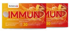 Miniatyrbild BioSalma Immun C+D-vitamin Zink, Blodapelsin & Ingef�ra, 60 brustabletter