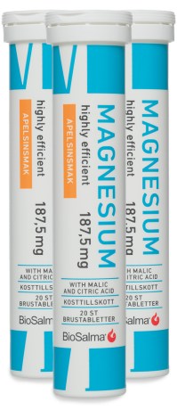 Miniatyrbild BioSalma Magnesium 187,5 mg, Apelsin, 60 brustabl