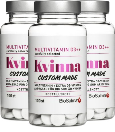 Miniatyrbild BioSalma Multivitamin Kvinna D3-vitamin++, 300 tabl