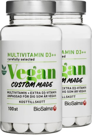Miniatyrbild BioSalma Multivitamin Vegan D3-vitamin ++, 200 tabl