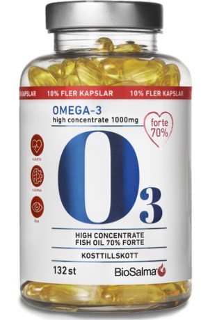 Miniatyrbild BioSalma Omega-3 Forte 70% 1000mg , 132 kaps
