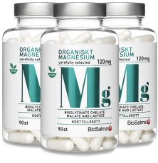 Miniatyrbild BioSalma Organiskt Magnesium 120 mg , 270 kaps
