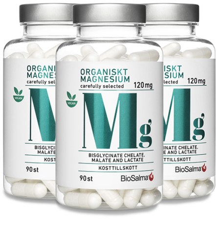 Miniatyrbild BioSalma Organiskt Magnesium 120 mg , 270 kaps