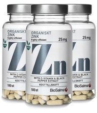 Miniatyrbild BioSalma Organiskt Zink 25mg, 300 tabl