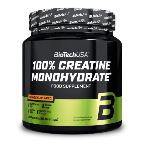 Miniatyrbild BioTechUSA 100% Creatine Monohydrate, Orange, 300 g