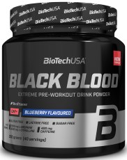 Miniatyrbild BioTechUSA Black Blood CAF+, Blueberry, 300 g