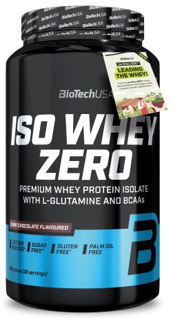 Miniatyrbild BioTechUSA Iso Whey Zero, Dark chocolate, 908 g