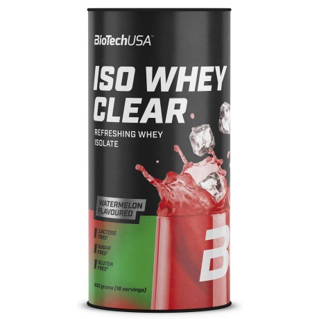 Miniatyrbild BioTechUSA Iso Whey Zero Clear, Watermelon, 400 g