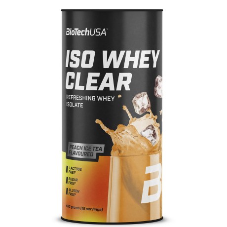 Miniatyrbild BioTechUSA Iso Whey Zero Clear, Peach Ice Tea, 400 g