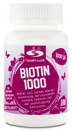 Biotin 1000, Kosttillskott - Healthwell