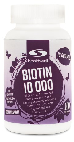 Biotin 10000, Kosttillskott - Healthwell