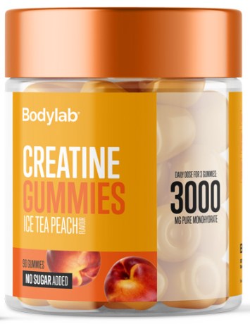 Miniatyrbild Bodylab Creatine Gummies, Ice Tea Peach, 90 Gummies