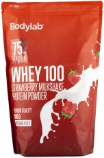 Miniatyrbild Bodylab Whey 100, 1000 g, Strawberry Milkshake