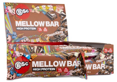 Miniatyrbild BSC Mellow Bar, Chocolate, 12-pack