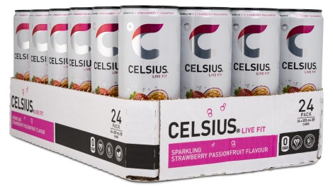 Miniatyrbild Celsius, Strawberry Passionfruit, 24-pack
