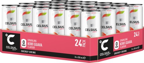 Miniatyrbild Celsius, Kiwi Guava kolsyrad, 24-pack