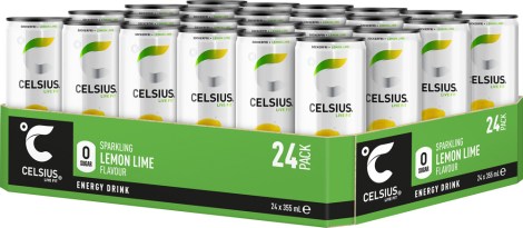 Miniatyrbild Celsius, Lemon Lime kolsyrad, 24-pack