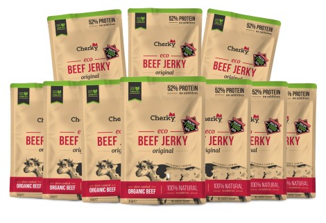 Miniatyrbild Cherky Foods Beef Jerky Eco, Original, 10-pack