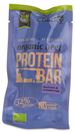 Miniatyrbild Cherky Foods Meat Bar Beef Eco, Beetroot & Cranberry, 35 g