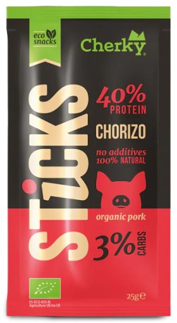 Miniatyrbild Cherky Foods Sticks Eco, Chorizo, 25 g