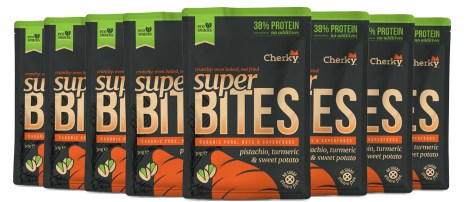 Miniatyrbild Cherky Foods Super Bites Eco, Pork,Pistachio,Tumeric & Sweet Potato, 8-pack
