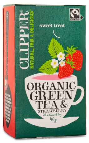 Clipper Green Tea Strawberry EKO, Livsmedel - Clipper