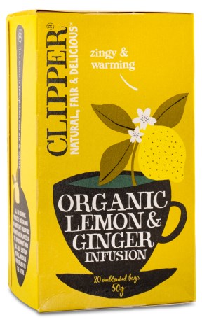 Clipper Tea Lemon & Ginger Infusion EKO, Livsmedel - Clipper