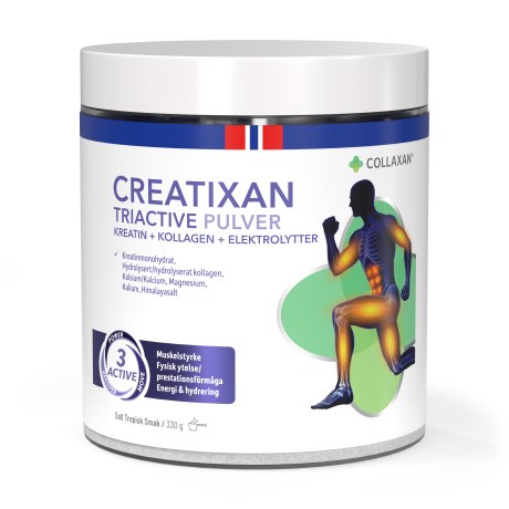 Miniatyrbild Collaxan Creatixan Triactive Pulver, Tropisk, 330 g