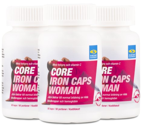 Core Iron Caps Woman, Vitamin & Mineraltillskott - Svenskt Kosttillskott