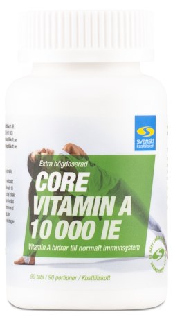 Core Vitamin A 10000 IE, Vitamin & Mineraltillskott - Svenskt Kosttillskott